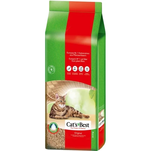 Наполнитель для кошачьего туалета Cats Best Original древесный 17.2 кг 40 л (4002973213094)