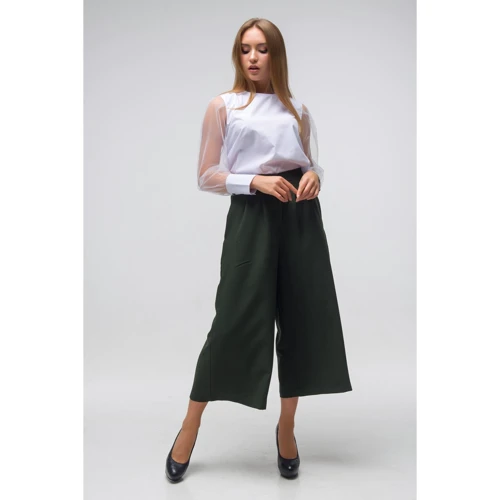 Брюки FLFashion Дебют ТКД 2723 52 зеленые