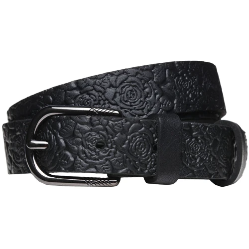 Жіночий ремінь Borsa Leather чорний (br-vn-gen25W-100x4)