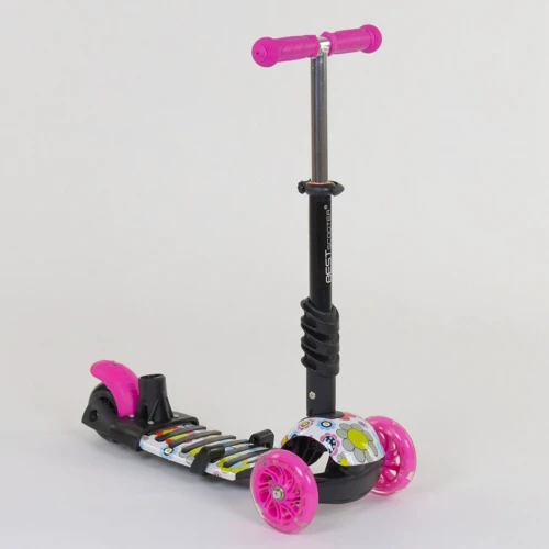Самокат детский 5 в 1 Best Scooter Божья Коровка розовый (74230): Максимальная допустимая нагрузка, кг 30