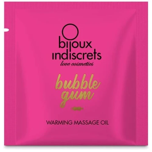 Пробник масажу Bijoux Indiscrets Light my Fire – Strawberry Bubblegum (2 мл): Тип Масло