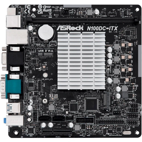 ASRock N100DC-ITX: Оперативная память 1xDDR4 3200 МГц, до 16 ГБ