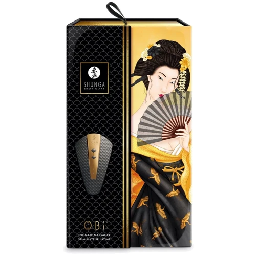 Клиторальный вибратор Shunga Obi Black