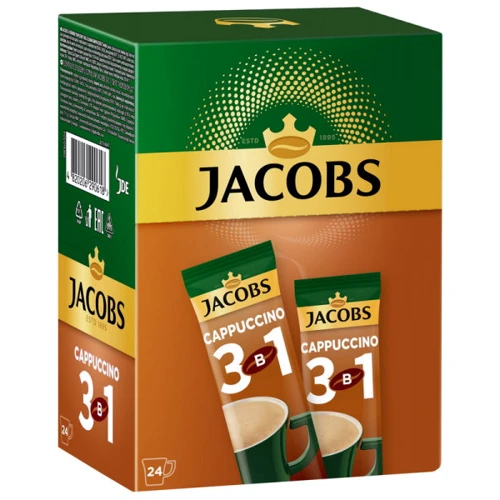 Напиток кофейный растворимый Jacobs Cappuccino 3в1 24x12.5 г (4820206290601)