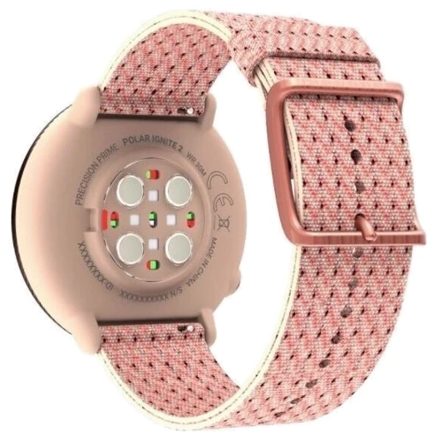 Смарт-часы Polar Ignite 2 Pink-Rose S/M (90085186): Время работы до 5 дней в режиме часов с непрерывным отслеживанием пульса / до 20 часов в режиме тренировки (GPS и