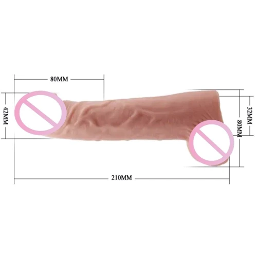 Удлиняющая насадка (на 8 см) BAILE - SEX TOYS BIG MAN, BI-026238