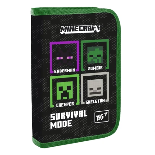 Пенал твердый YES одинарный с клапаном HP-03 Minecraft Beasts (533414)