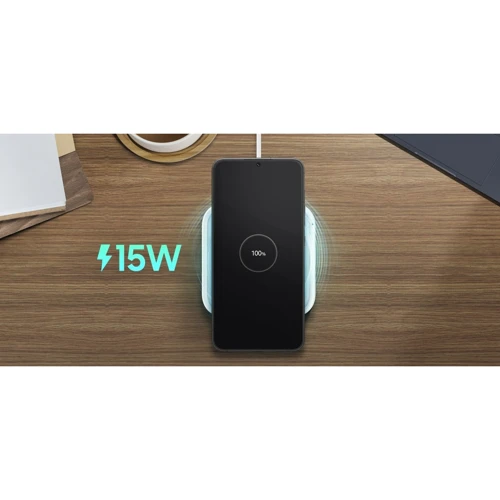 Зарядное устройство Samsung Wireless Charger Pad (with TA) 15W White (EP-P2400TWEGEU) фото 7