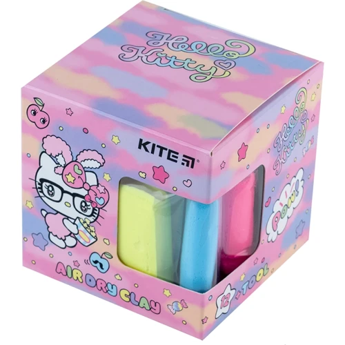 Пластилин воздушный Kite Hello Kitty 12 цветов + формочка (HK23-135)
