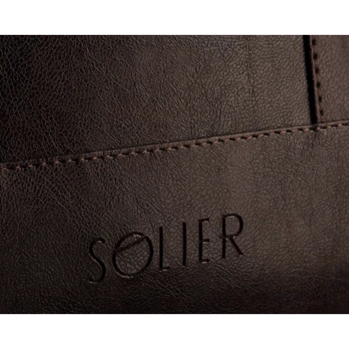 Solier Leather Bag DarkBrown (S04DarkBrown) for MacBook Pro 15": Цвет коричневый (Brown)