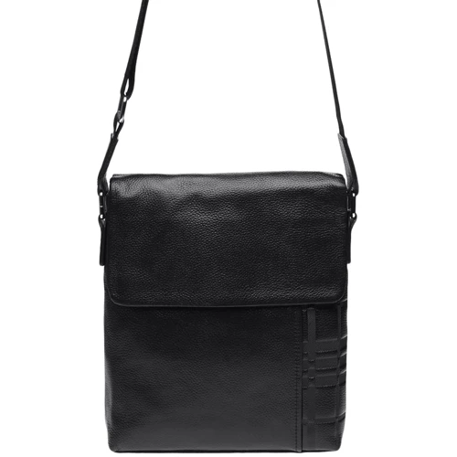Мужская сумка планшет Borsa Leather черная (k19137-black): Пол Мужской