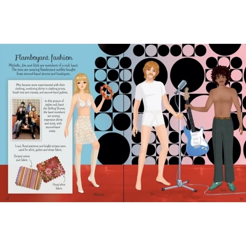 1960s Fashion Sticker Book / Мода 1960-х. Книга з наліпками: Обложка Мягкая