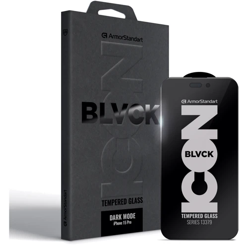 

ArmorStandart Tempered Glass Dark Mode Bi for iPhone 15 Pro (ARM85817)