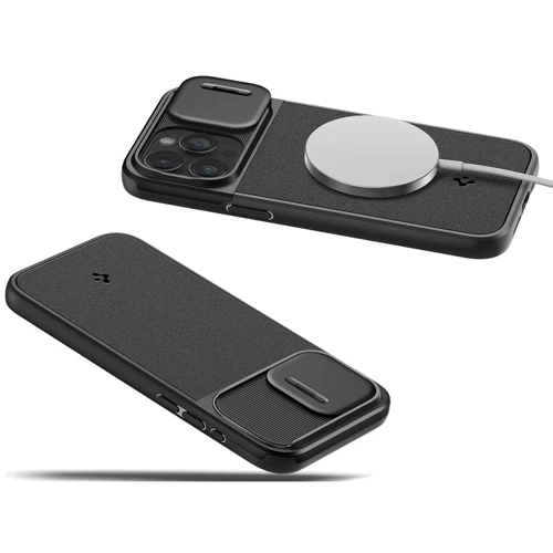 Чехол для iPhone Spigen Optik Armor MagFit Black (ACS06738) for iPhone 15 Pro фото 6
