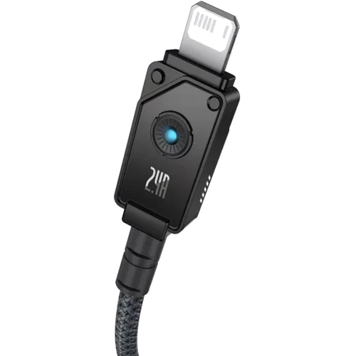 Кабель Baseus USB Cable to Lightning Unbreakable Series Fast Charging 2.4A 1m Black (P10355802111-00): Длина 1 м