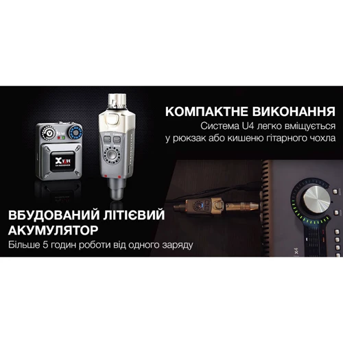 Система персонального мониторинга XVIVE U4R In-Ear Monitor Wireless System Reciever фото 2