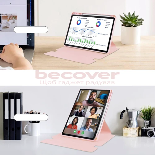 Аксессуар для планшетных ПК BeCover Case Rotatable Smart Keyboard Pink for Lenovo Tab M11 TB-TB330FU/Xiaoxin Pad 11 2024 (711077) фото 6