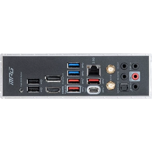 MSI MPG Z590 GAMING EDGE WIFI: Разъемы на задней панели USB 3.2 Gen 1, USB 3.2 Gen 2, USB Type-C, USB 2.0