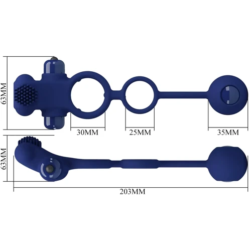 Ерекційне віброкільце LYBAILE Pretty Love - Powerful ring (BI-210211-3)