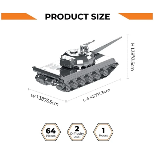Коллекционная модель-конструктор Metal Time World of Tanks Танк Object 430 (MT065): Тип модели танк