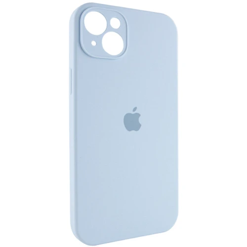 Чехол для iPhone Mobile Case Silicone Case Full Camera Protective Sweet Blue for iPhone 15: Цвет голубой