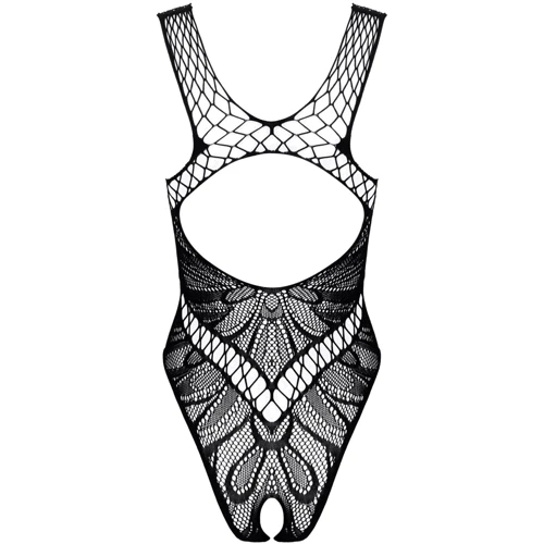 Эротическое боди с вырезом Obsessive B138 black S/M/L