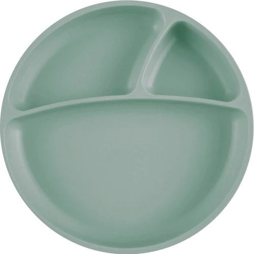 Секційна тарілка MinikOiOi Portions на присосці силіконова River Green (101050007)