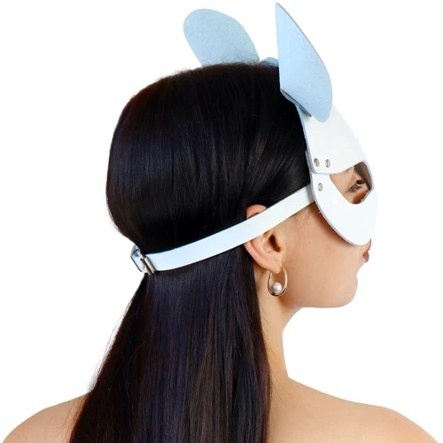 Кожаная маска мышки Art of Sex - Mouse Mask, белый