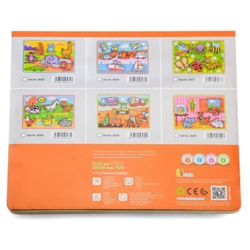 Дерев'яна рамка-вкладиш Viga Toys Комахи (56437)