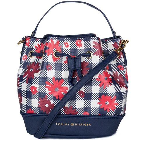 Женская сумка бакет-бэг Tommy Hilfiger синяя (631620176346)