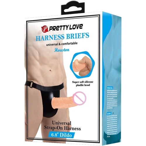 Полый страпон LYBAILE Pretty Love Harness Briefs Houston 6.8"