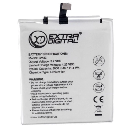 Аккумулятор ExtraDigital 3000mAh (BM33) for Xiaomi M4i
