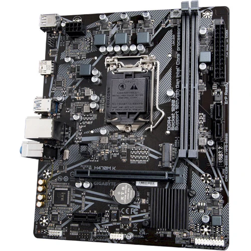 GIGABYTE H470M K: Разъемы на плате PCI Express x1, SATA 3.0, M.2