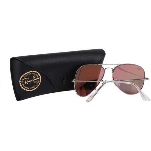 Солнцезащитные очки Ray-Ban с зеркальными линзами, авиатор (RB_3025 019/Z2) фото 5