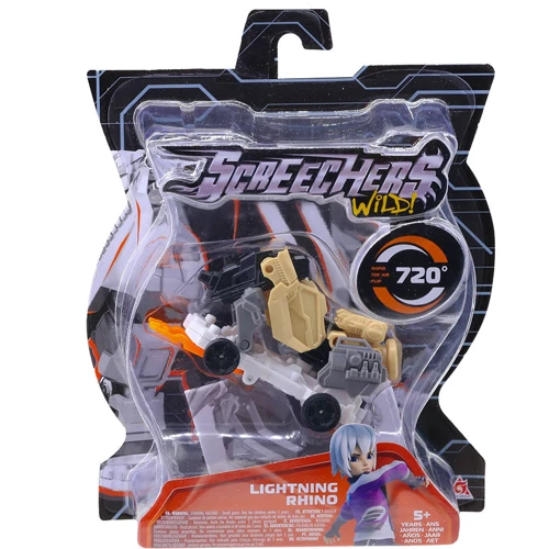 Машинка-трансформер Screechers Wild! S4 L0 - Лайтнинг Райно (EU685005): Функциональные характеристики Наличие аксессуаров