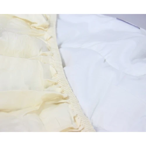 Простирадло на резинці LightHouse Sateen Premium 160х200х30 см кремовий (50668): Тип простынь