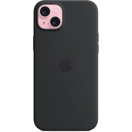 Чехол для iPhone Apple iPhone 15 Plus Silicone Case with MagSafe - Black (MT103ZM/A): Материалы Силикон