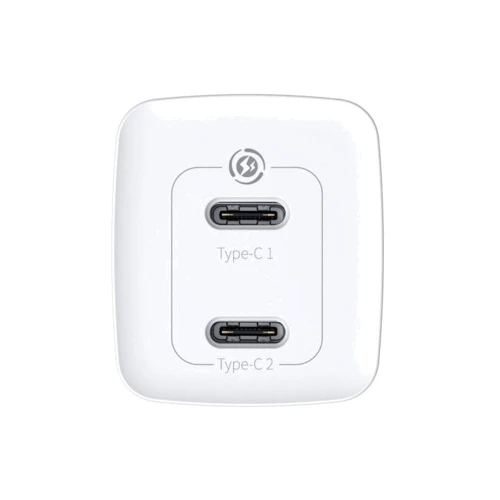 Зарядное устройство Baseus USB-C Wall Charger GaN2 Lite 65W White (CCGAN2L-E02): Сила тока 2.4А и более