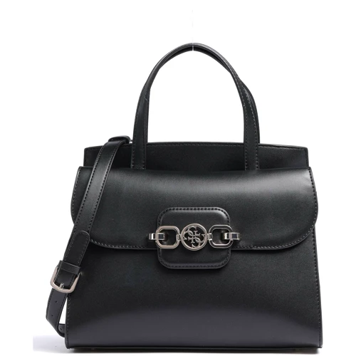 Женская сумка тоут Guess Hensely Satchel черная (HWVG8113060-BLA)