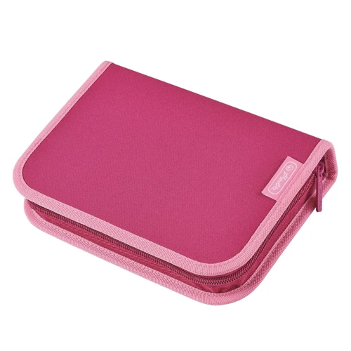 Пенал с наполнением 24 предмета Herlitz Premium Pink розовый (11438496P)