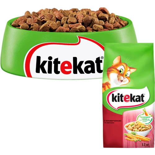 Сухой корм для котов Kitekat Говядина с овощами 12 кг (5900951013065): Тип Сухой корм
