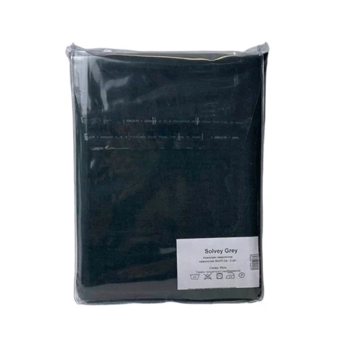 Комплект наволочок SoundSleep Solvey Grey бязь 70х70 см 2 шт. (94064186): Матеріал бязь