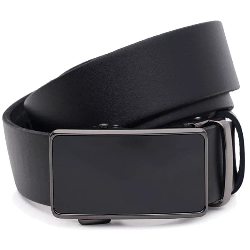 Чоловічий ремінь Borsa Leather чорний (115v1genav42-black)