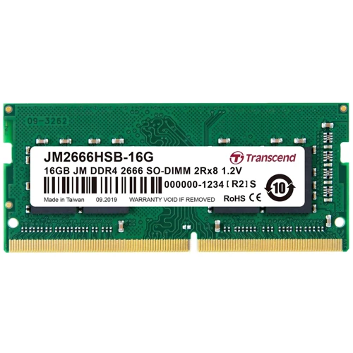 Transcend 16 GB SO-DIMM DDR4 2666 MHz JetRam (JM2666HSE-16G)