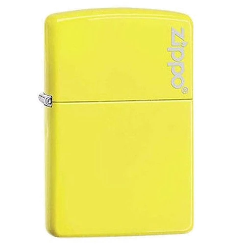Зажигалка Zippo Reg Neon Yellow Lighter logo (28887ZL)