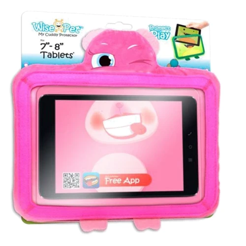 Мягкая игрушка ОБЕЗЬЯНКА РОУЗИ с прозрачным карманом, чехол для планшетов 7-8 дюймов (в блистере)