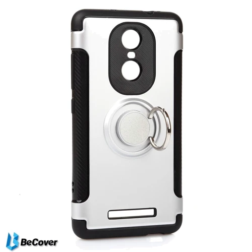 Чохол для телефона BeCover Magnetic Ring Stand Silver for Xiaomi Mi Note 3 (701920): Матеріал пластик і Термополиуретан