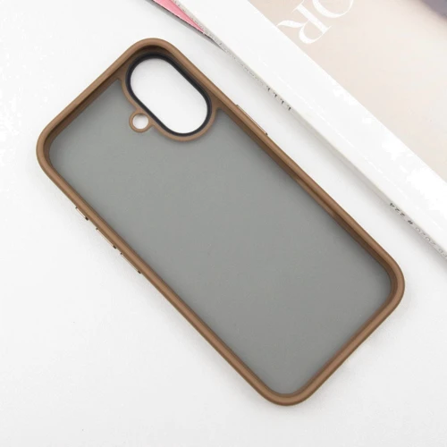 Чохол для iPhone Mobile Case TPU+PC Metal Buttons Gold для iPhone 16: Тип чохла накладка на заднюю часть