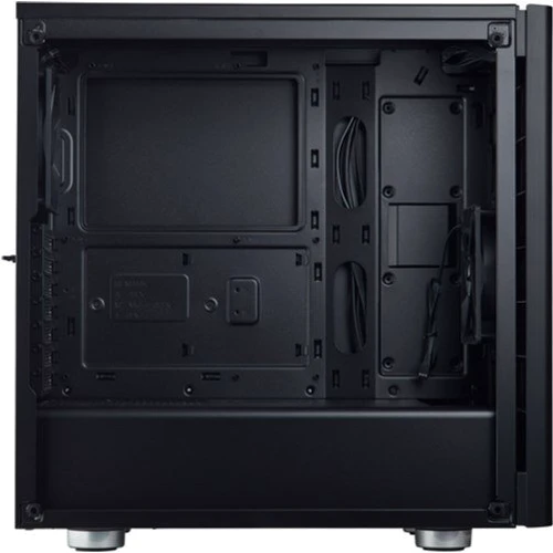 Корпус Corsair Carbide 275R Black (CC-9011130-WW): Матеріал передній панелі сталь