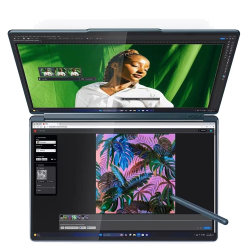 Ноутбук Lenovo Yoga Book 9 14IAH10 (83KJ000BMX): Процесор Intel Core Ultra 7 255H (4.3 – 5.1 ГГц) / 16 – ядерний